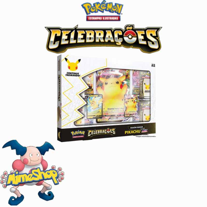 Pokémon Box Coleção Premium Celebrações - Pikachu Vmax em Promoção