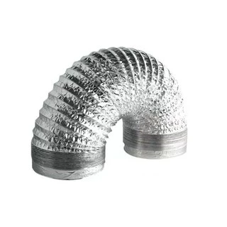 Kit 3 Metros Duto Flexível De Alumínio 100mm, 125mm, 150mm Para Cultivo Indoor Grow Gardenleds