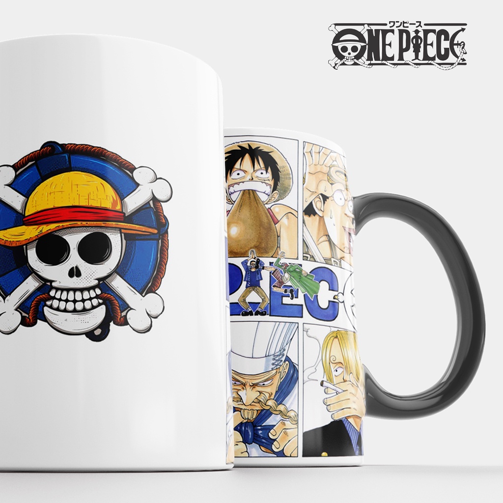 45 Artes Caneca /xícara Anime One Piece Pack Estampa Digital