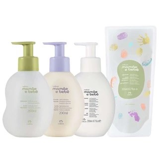 Hidratante Mamãe e Bebê Natura Clássico, Relaxante ou Sem Fragrância - 200ml (Regular ou Refil)