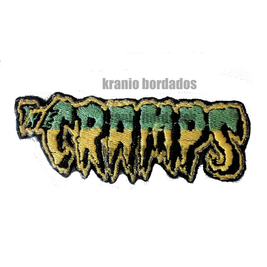 THE CRAMPS PISYCHOBILLY ROCK ROCKABILLY PATCH BORDADO ENVIO IMEDIATO