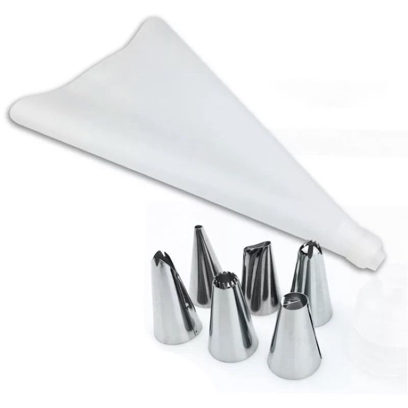 Kit Saco para Confeitar Reutilizável Algodão Resistente 26CM