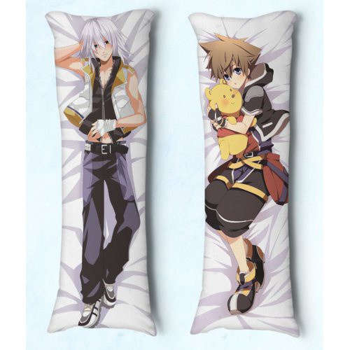 Travesseiro de Abracar Body Pillow Dakimakura Tam 90X30 Anime Kingdom Heart Sora