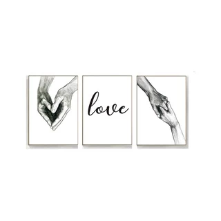 Quadros Decorativos amor segurando as mãos pintura arte da parede fotos nordic impressões sala de estar corredor decoração casa