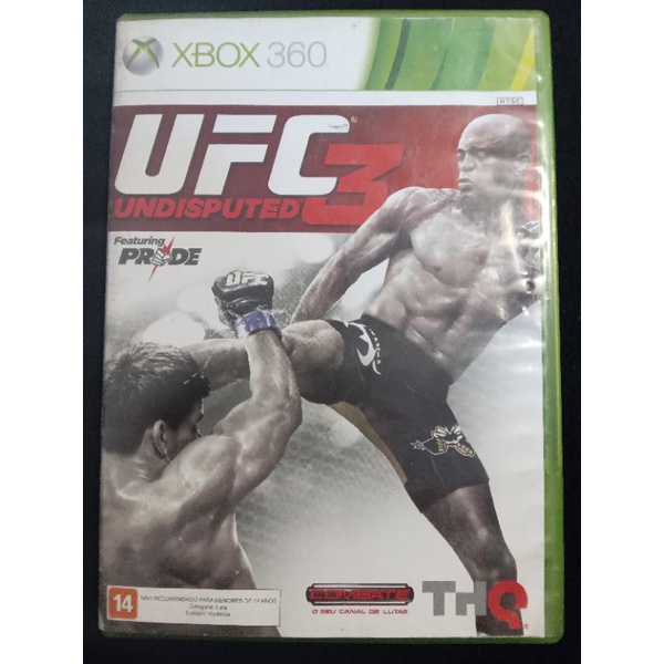 Jogo de Luta Ufc 3 Undisputed Xbox 360 Original Seminovo