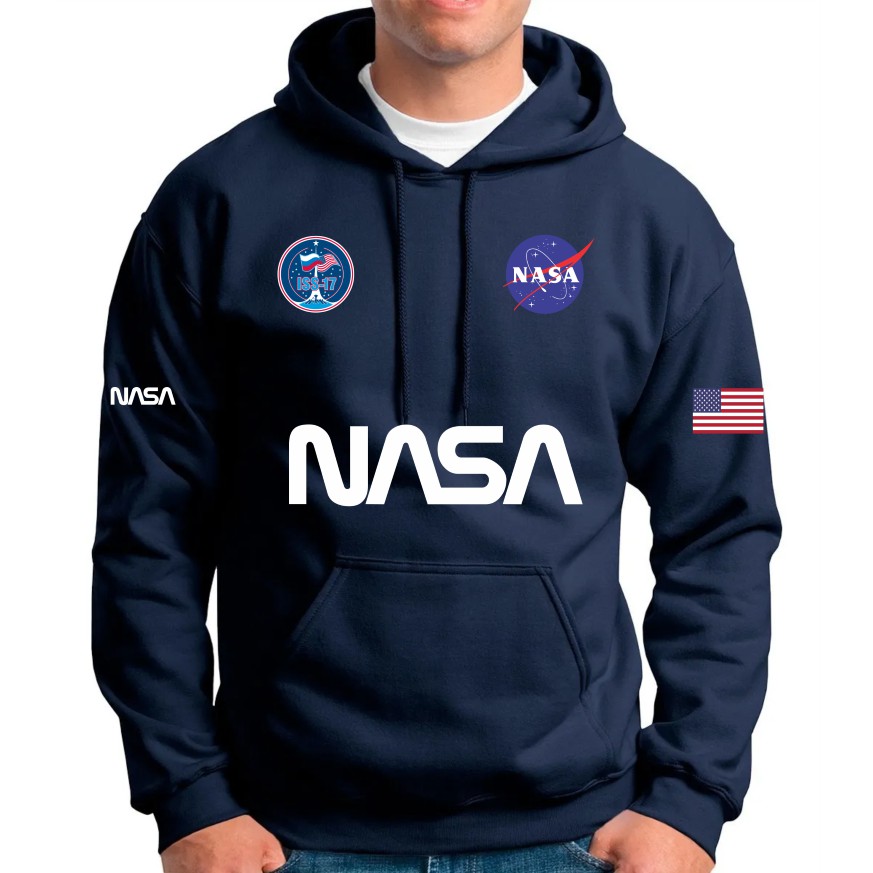 Blusão Moletom Nasa Casaco De Frio promoção