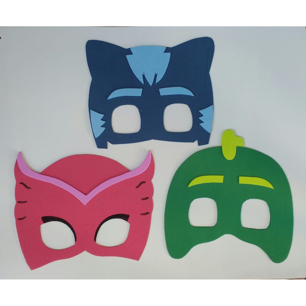 30 Máscaras PJ Masks EVA para Festas e Eventos Shopee Brasil