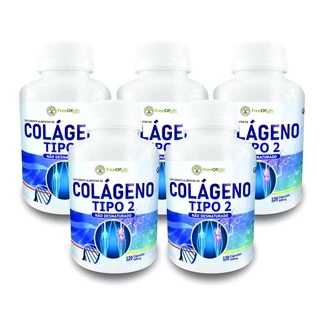 Kit 5x Colageno Tipo Ii UC 2 40mg 120 Capsulas (600 Cápsulas total)
