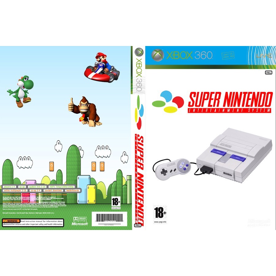 Jogo Mario Bros super Nintendo para Xbox 360 desbloqueado na versão RGH