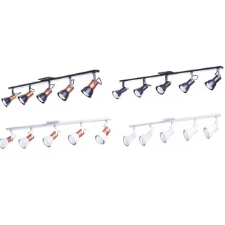 Spot Trilho Direcionável C/5 Soquete E27 Aluminio Decoracoes
