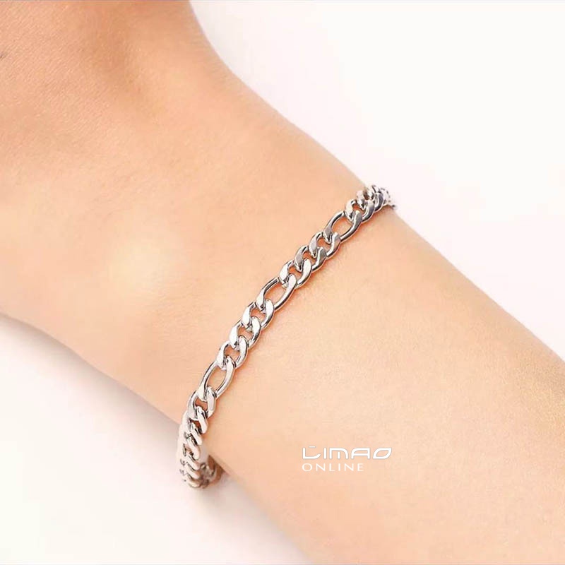 Pulseira de aço inoxidável de 4.5mm masculino / feminino