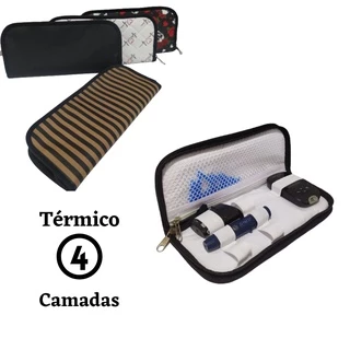 Estojo Térmico Porta Canetas De Insulina + 2 Gelinhos