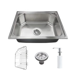 Cuba Pia Cozinha Luxo Gourmet Aço Inox 304 Com Acessórios - Tubrax