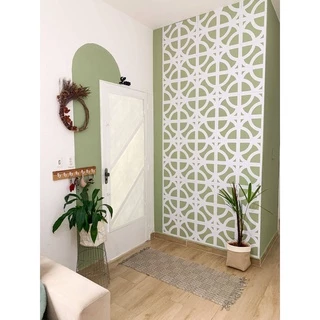 Painel Vazado mod. Auge em Poliestireno Autocolante 26,5x26,5cm