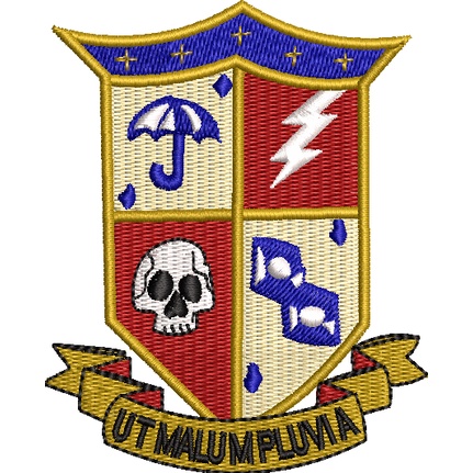 Patch bordado the umbrella academy brasão termocolante