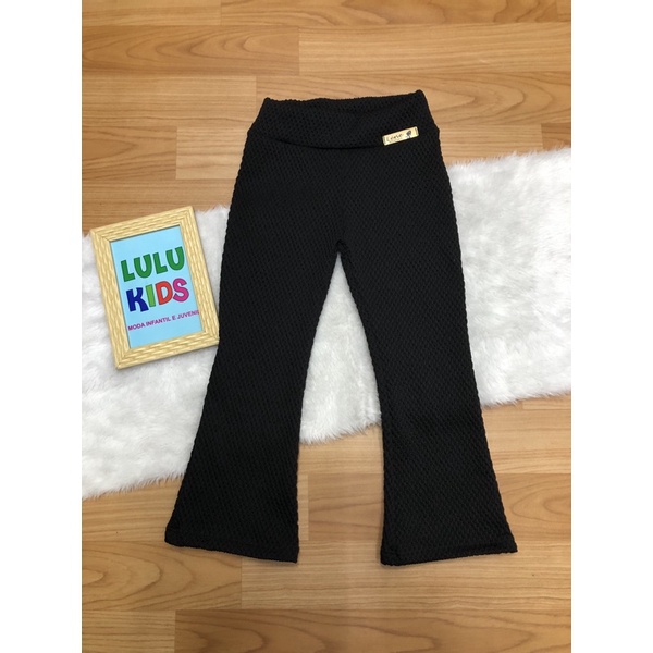 Calça Flare Infantil e Juvenil ao 16 Calça Bailarina Boca de