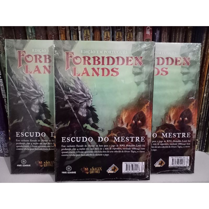 Escudo do Mestre Forbidden Lands - RPG