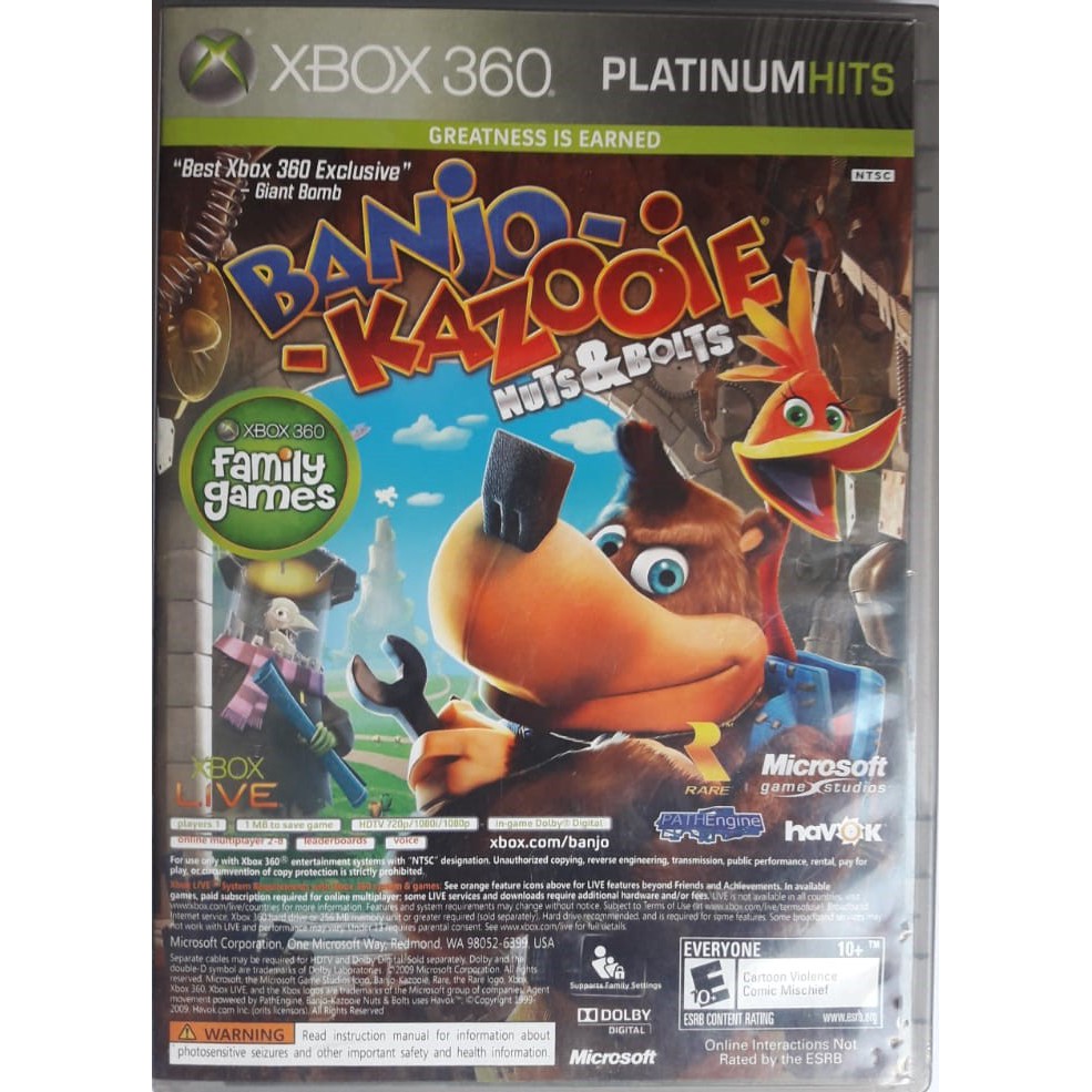  Banjo-Kazooie: Nuts & Bolts + Viva Pinata (Platinum Family  Hits) : Video Games