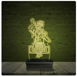 Led Luminária Acrílico Abajur - Fortnite Personagem Jogo 08