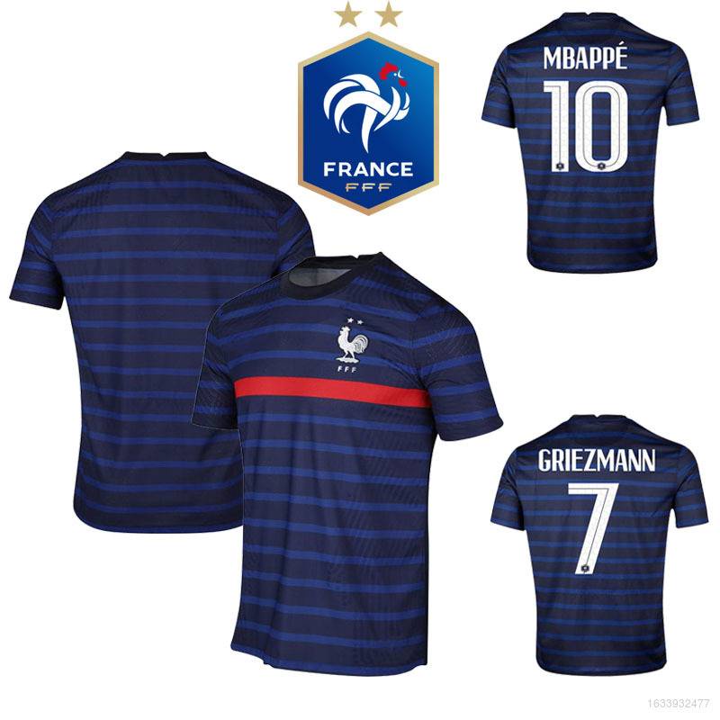 França Seleção Nacional De Futebol Jersey T-shirt Tops NO . 7 10 Mbappe Griemann Aniversário De Alta Qualidade S-4XL