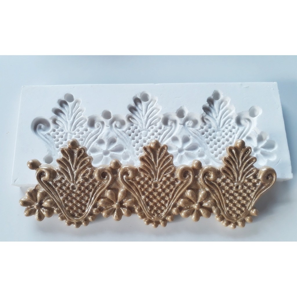 Molde De Silicone Renda Imperial Canfeitaria Pasta Americana Shopee Brasil