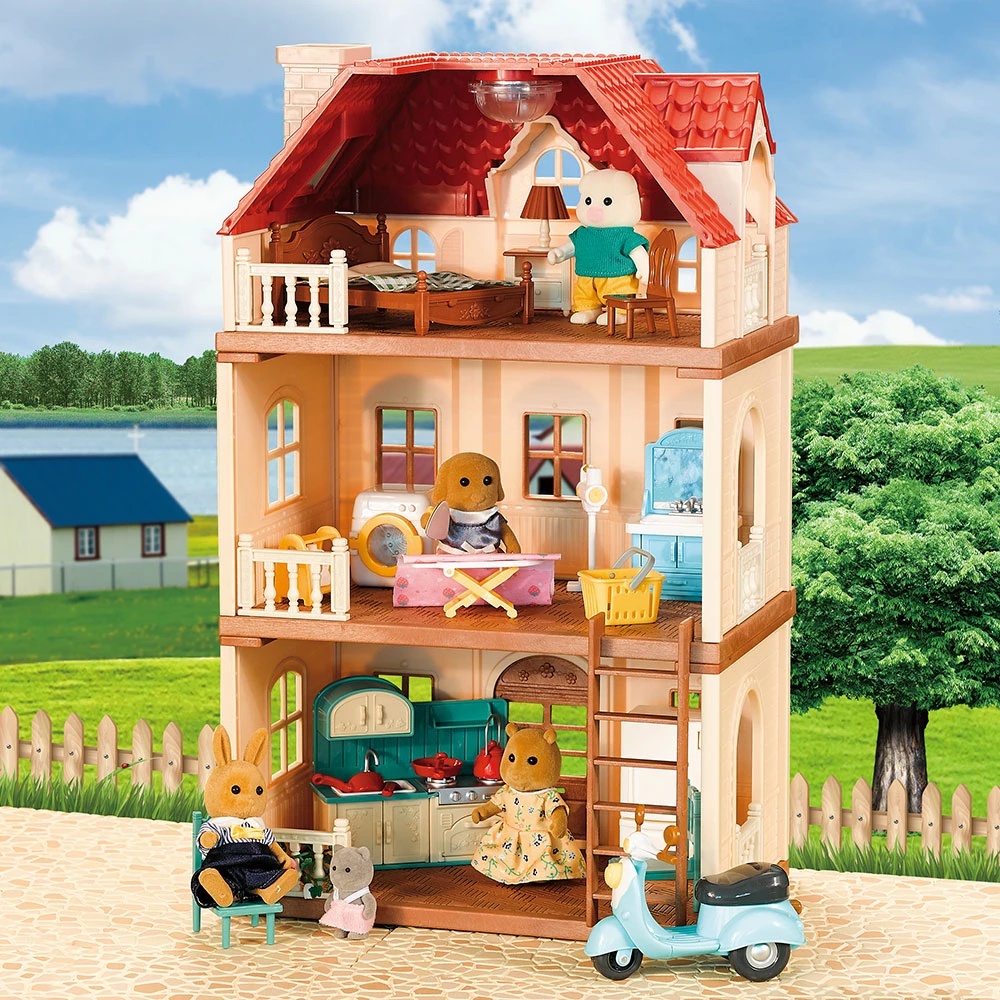Móveis De Casa De Bonecas Em Miniatura Brinquedo Floresta Família Montessori Cozinha Crianças Fingir Jogo Brinquedos Meninas Presente De Aniversário