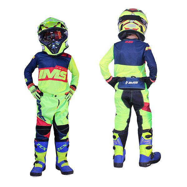 Camisa de motocross e calças criança roupas das crianças grande