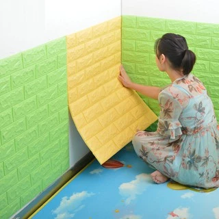 SALE Autocolantes De Parede De Tijolo Autoadesivos 3D Decoração De Sala De Estar Espuma De Papel À Prova D