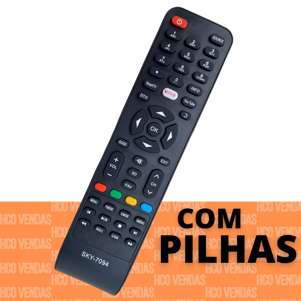 Controle Remoto Tv Philco Led Smart Netflix ( Pronta Entrega )