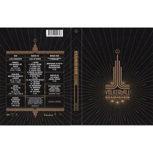 Rammstein - Volkerball (special Edition) [2006] | Shopee Brasil