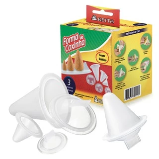 Forma Para fazer Coxinha Padronizada Molde Kit Com 3 Peças Salgadinho em Oferta na Shopee