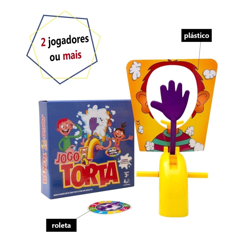 Brinquedo Infantil Jogo Pegadinha Torta na Cara Brincadeira em Família  Envio Imediato!