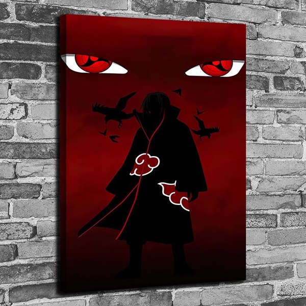 Quadro Decorativo Naruto Shisui Uchiha Sharingan 33x43cm