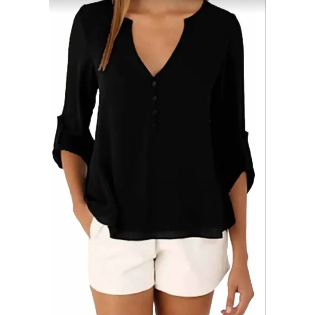 Camisa feminina hot sale em viscose