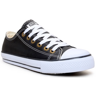 Tenis Converse All Star Plataforma Branco Couro / Preto / Rosa Oferta  Imperdivel