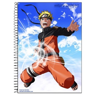 CADERNO ECOLÓGICO CAPA DURA 96 FOLHAS - NARUTO UZUMAKI