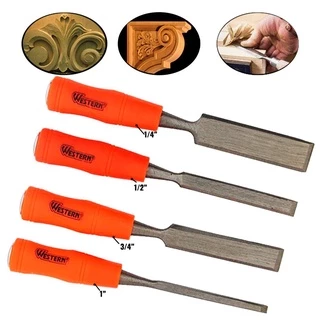 Jogo de Formões para Madeira com 4 Peças 104-7 WESTERN em Oferta na Shopee