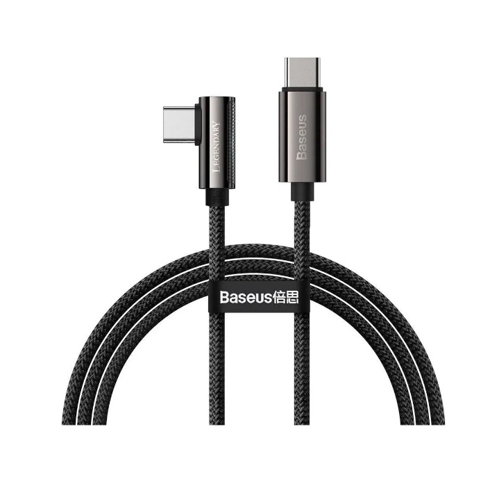 Cabo Zinc Baseus Type-c To Type-c L Elbow 100w 20v 5a 1 M