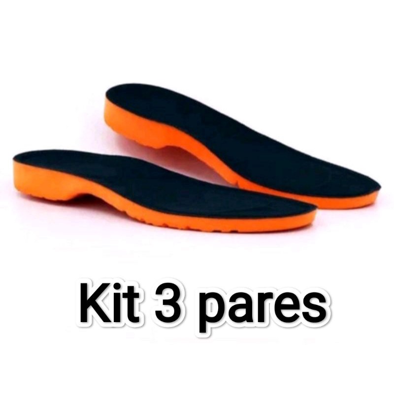 Kit Pares Palmilha Ortop Dica De P U Em Gel Anti Impacto Anat Mica Diretamente Da F Brica H