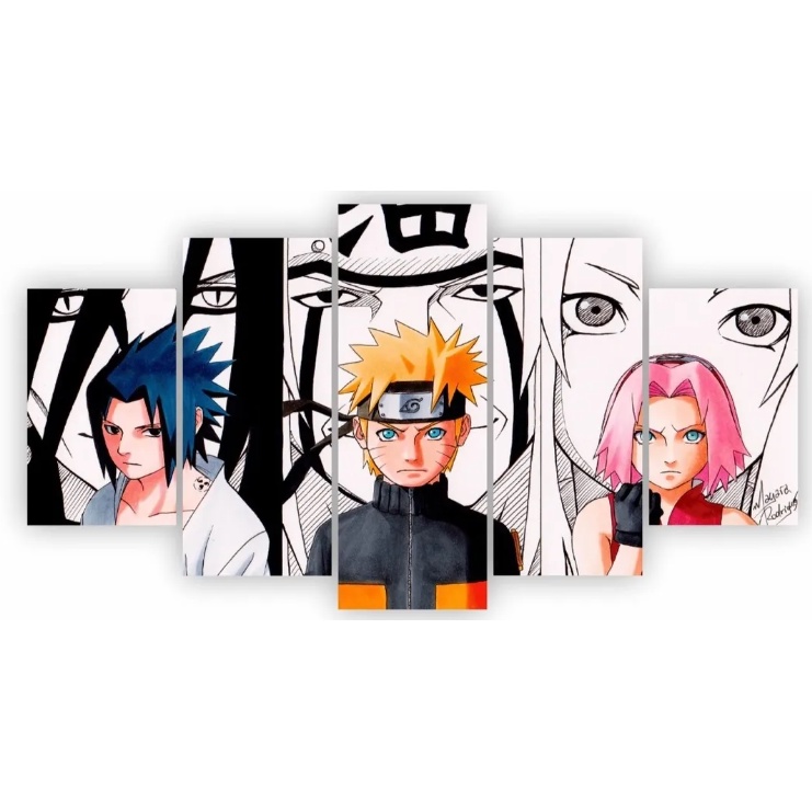 Azulejo 15x15 Sakura Haruno Naruto Uzumaki Sasuke Uchiha