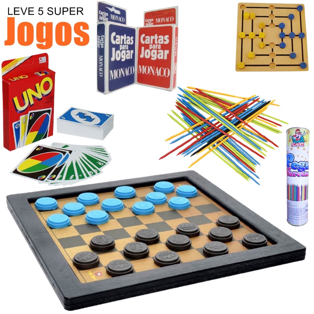 Kit 10 Jogos Uno Com 108 Cartas Para Jogar / Jogo Da Memória