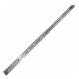 Régua Aço Inox Metal Medidas Em Centímetros e Milímetros - Régua Inox 60cm IMPORTADA