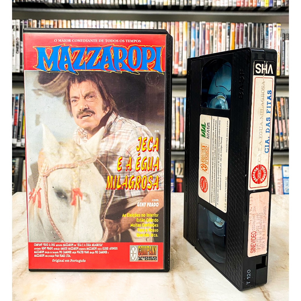 FITA VHS Mazzaropi - Jeca e a Égua Milagrosa - DUBLADO NACIONAL ...