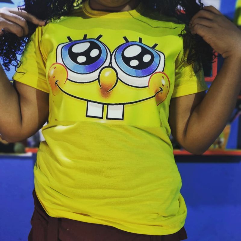 Camiseta Feminina Personalizada Bob Esponja