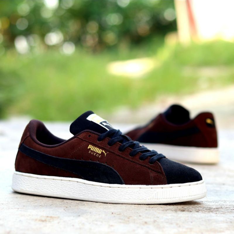 Puma suede sale marrom