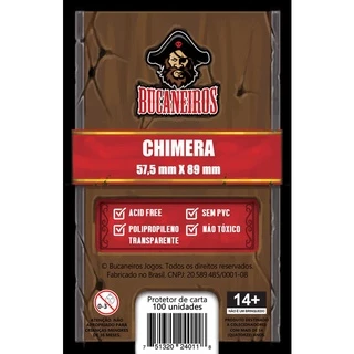 Sleeve Bucaneiros Chimera 57,5 x 89 mm - 100 unidades