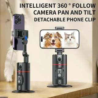 Novo Telefone Celular Seguindo O head desktop Agitando Panorâmico Ao Vivo Reconhecimento Facial AI Do Suporte 360 ° Fotografia bluetooth