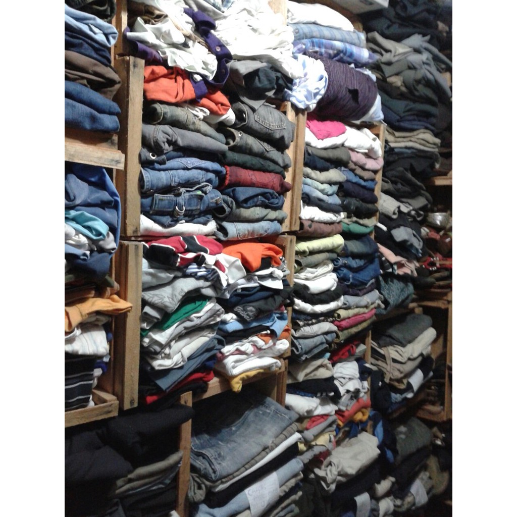 Lote de roupas mistas para brechó/Bazar (usadas) com 60 peças