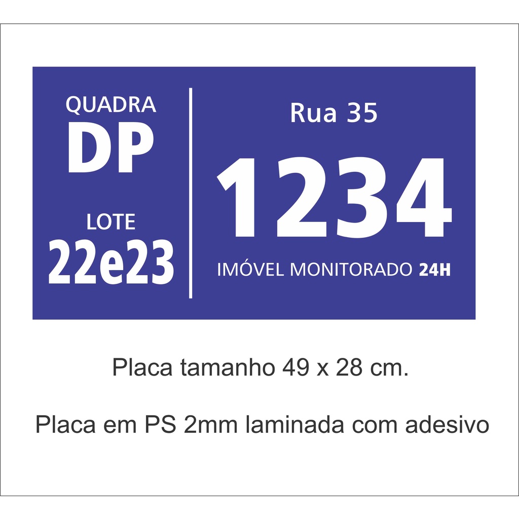Placa em PS 2mm para condomínio | Shopee Brasil