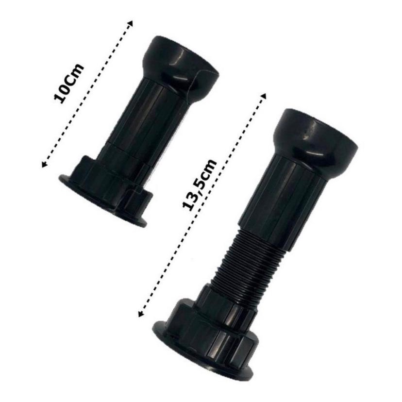 Pe Cozinha/armário/gabinete Plastico 10 A 13cm Com Parafusos